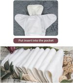 ALVABABY Baby Cloth Diapers 6 Pack with 12 Inserts One Size Adjustable Washable Reusable for Baby Girls and Boys 6DM26 - Image 6